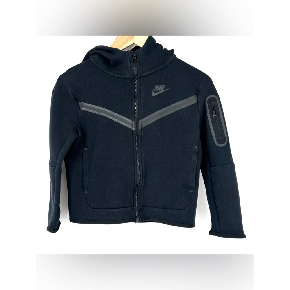 Nike Sportswear Tech Kids' Full-Zip Hoodie Size small S black